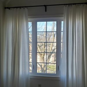 Ikea Lenda Curtains. 2 Pair
